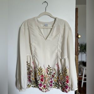XL Old Navy Floral Blouse